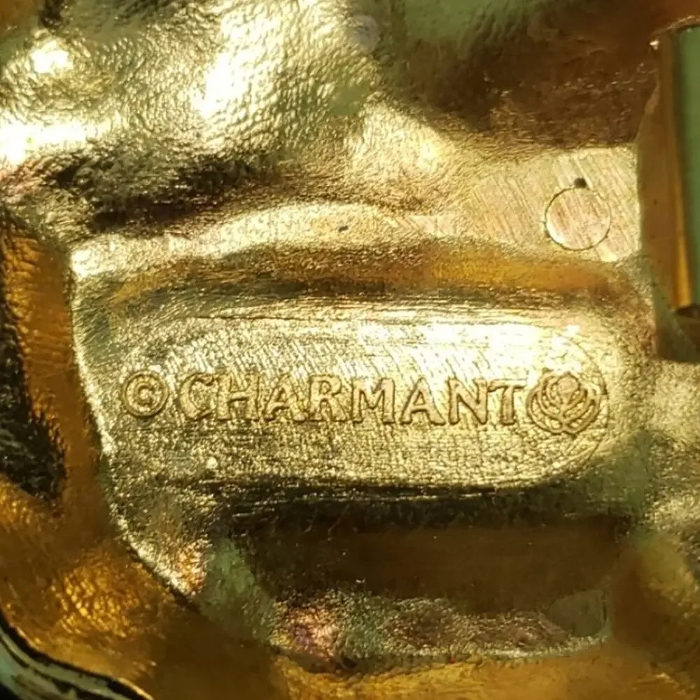 Vintage, Charmant Nugget Gold Belt‎ Buckle